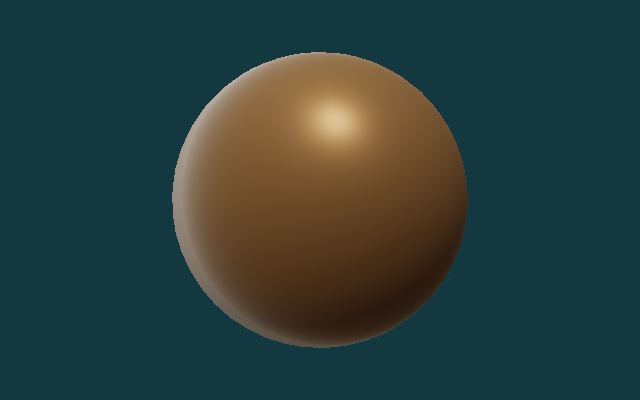 Sphere PBR result