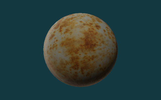 Rusty metal PBR result
